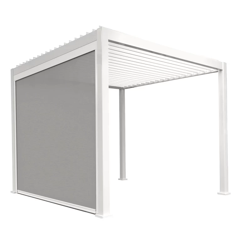 Store Latéral Blanc 400cm Pour Pergola Bioclimatique En Alu Ombrea – Image 4