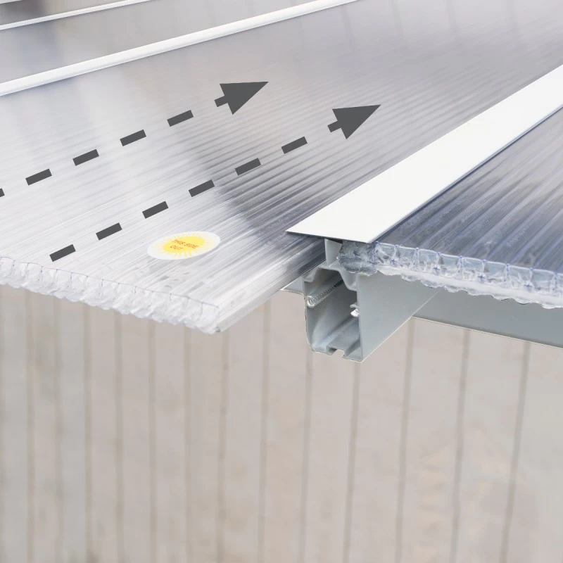 Toit De Terrasse En Aluminium Blanc 3x7,30m + PC 16mm Olympia - Palram - Canopia – Image 4