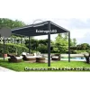 Tonnelle Couv’Terrasse® E Store 3x3m En Aluminium Laqué Gris Et Polycarbonate 8mm - Chalet Et Jardin