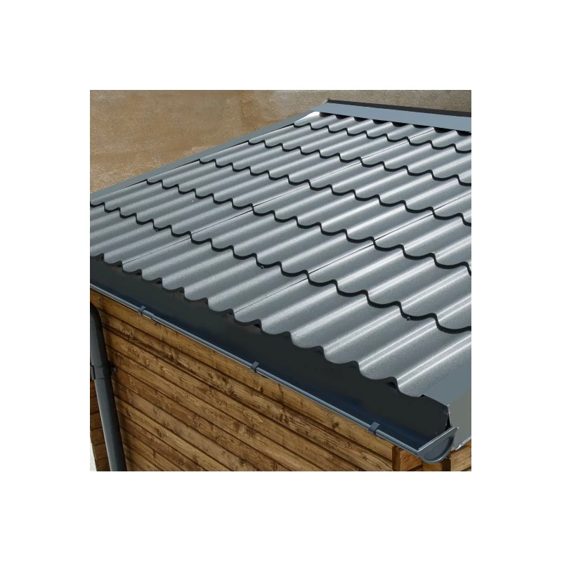 Tuiles Métalliques Anthracites - Pack Prêt à La Pose Pour Abri Gardy Shelter 6m²