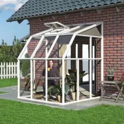 Véranda En PVC Et Polycarbonate Transparent 200x200cm Sun Room - Canopia By Palram