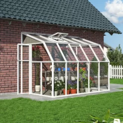 Véranda En PVC Et Polycarbonate Transparent 200x324cm Sun Room - Canopia By Palram