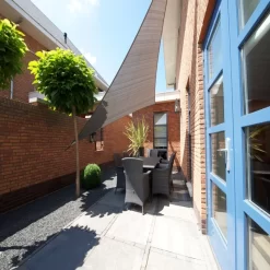 Voile D'ombrage Triangle 90° Coolfit 400x400x570cm Anthracite - NESLING