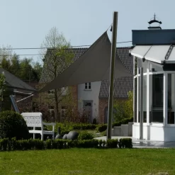 Voile D'ombrage Triangle Dreamsail 500x500x500cm Gris Imperméable - NESLING